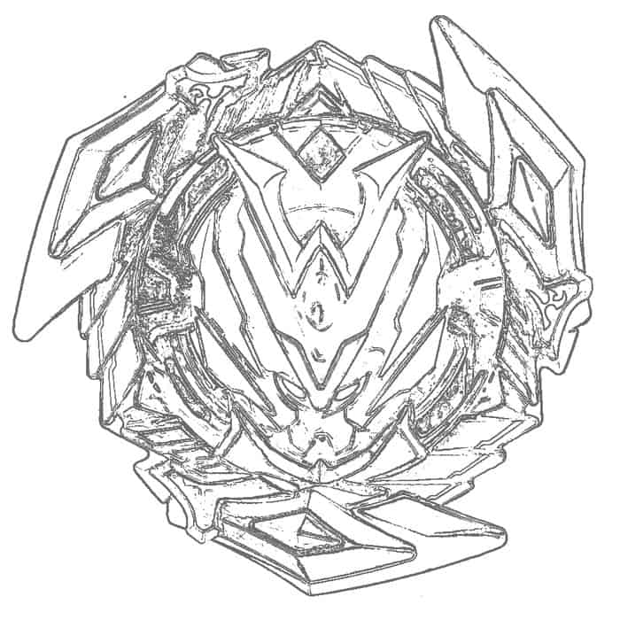 Beyblade Coloring Pages Valtryek