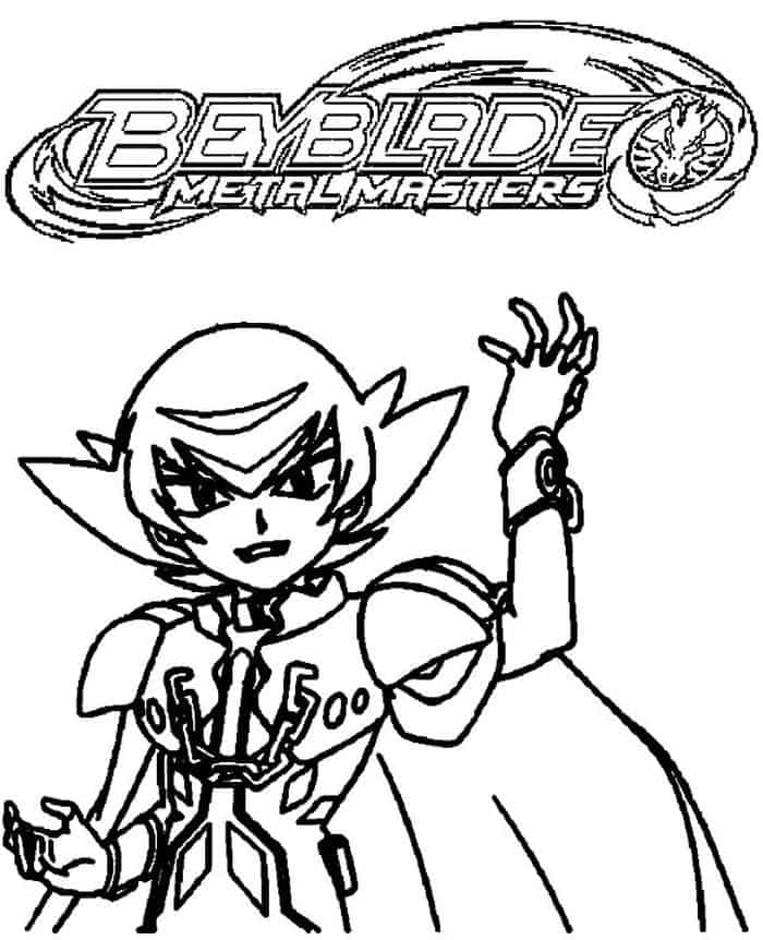 Beyblade Metal Masters Coloring Pages
