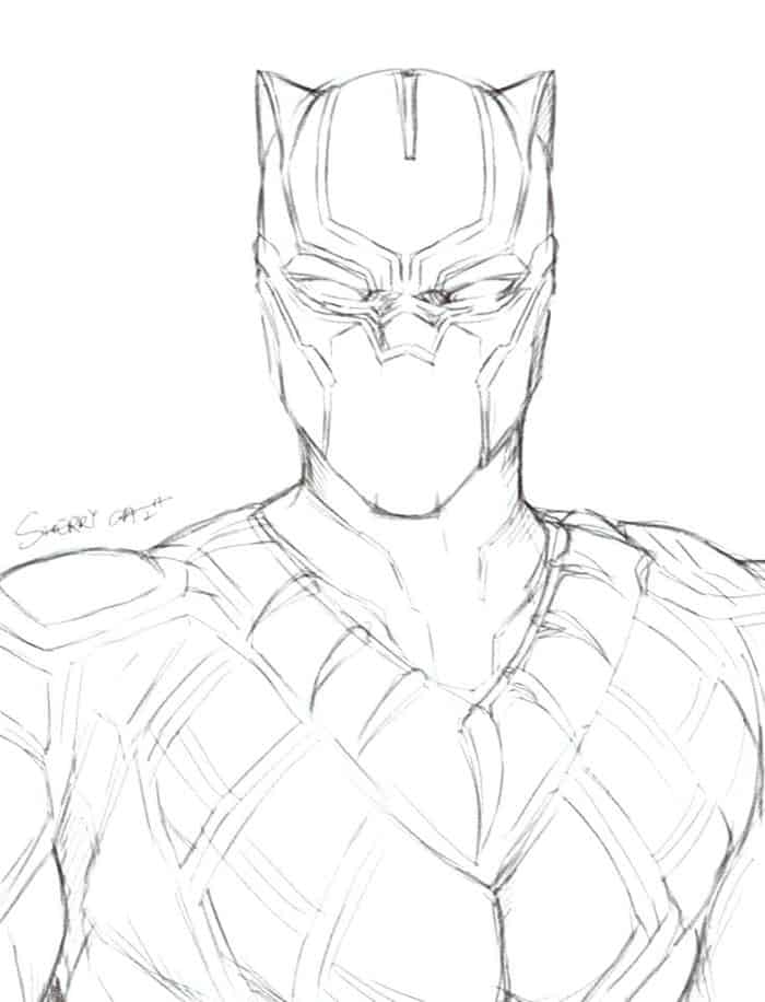 Black Panther Coloring Pages For Kids