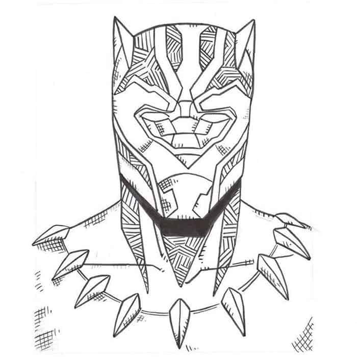 Black Panther Coloring Pages Free