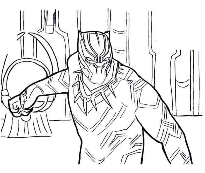 Black Panther Movie Coloring Pages