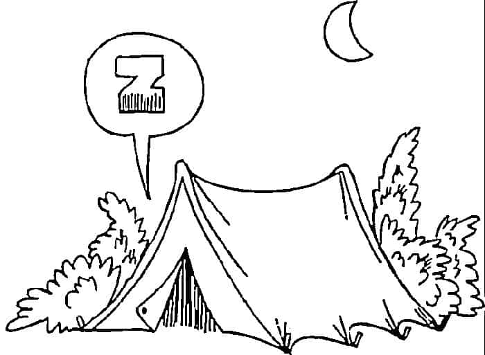 Camping Coloring Pages And Printables For Kids