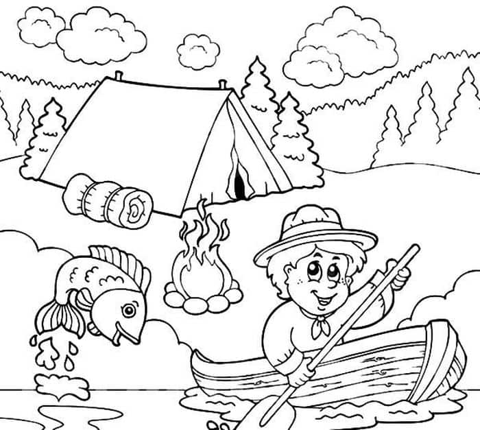 Camping Coloring Pages To Print