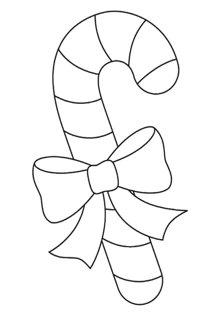 Candy Cane Coloring Pages