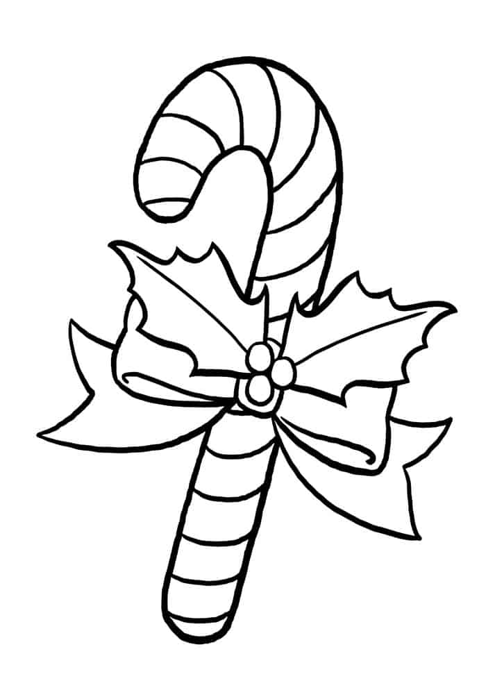 Candy Cane For Jesus Coloring Pages
