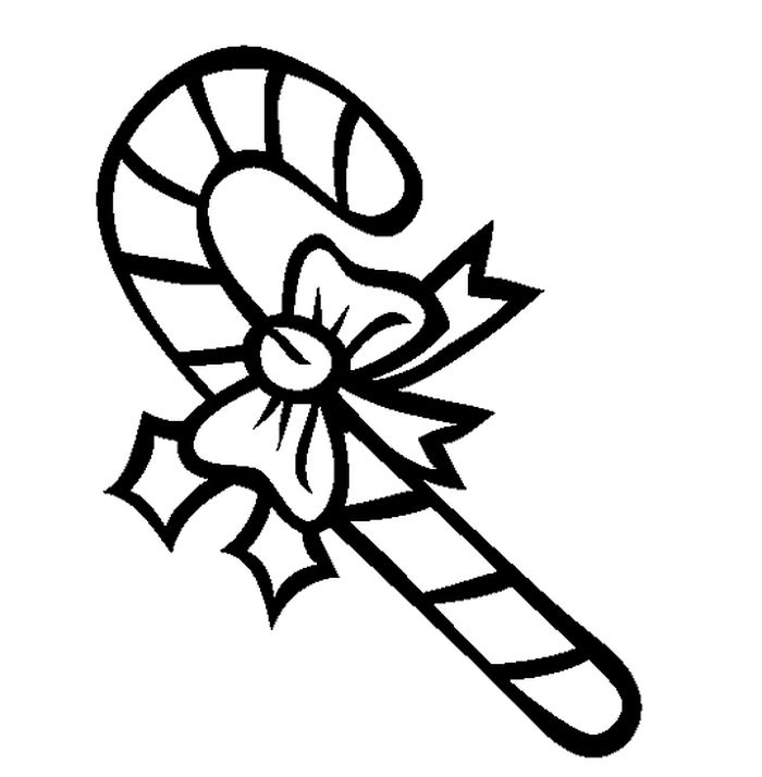 Candy Cane Trees Coloring Pages