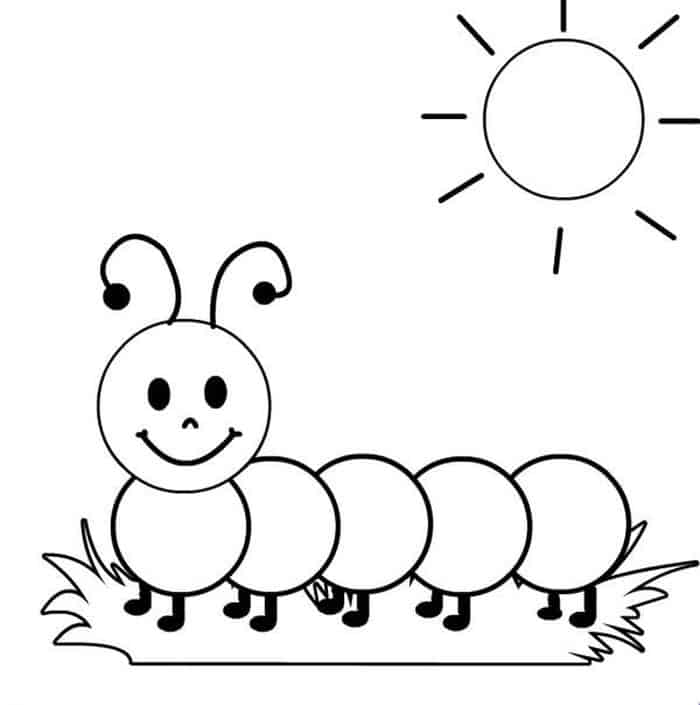 Caterpillar Coloring Pages Preschool