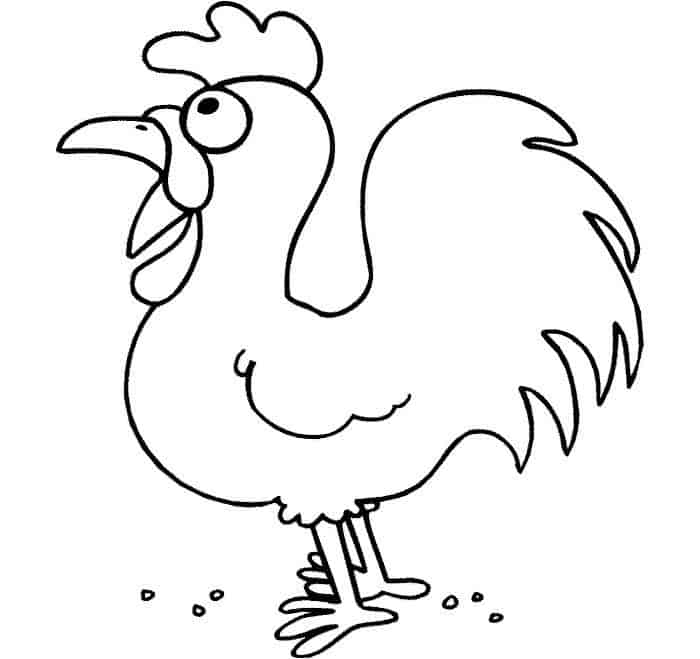 Chicken Coloring Pages Free