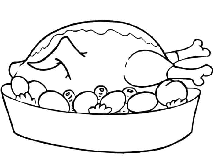 Chicken Nugget Coloring Pages