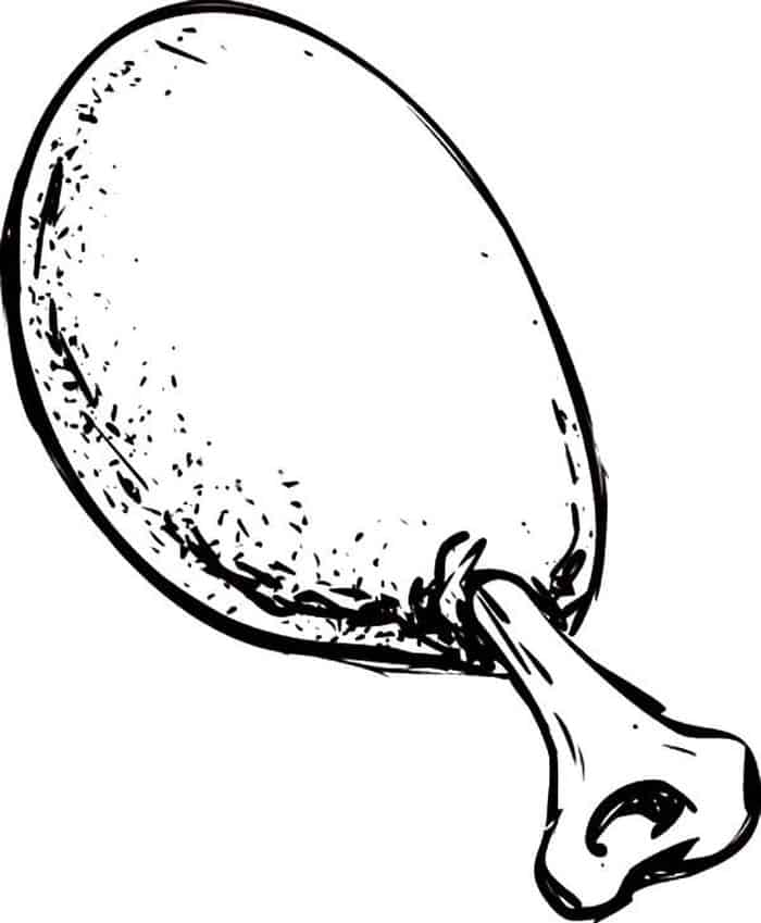 Chicken Nuggets Coloring Pages