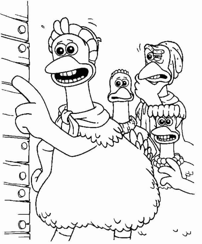 Chicken Run Coloring Pages