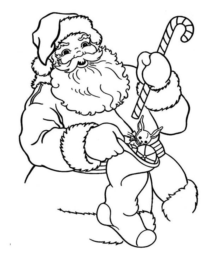 Christmas Candy Cane Coloring Pages
