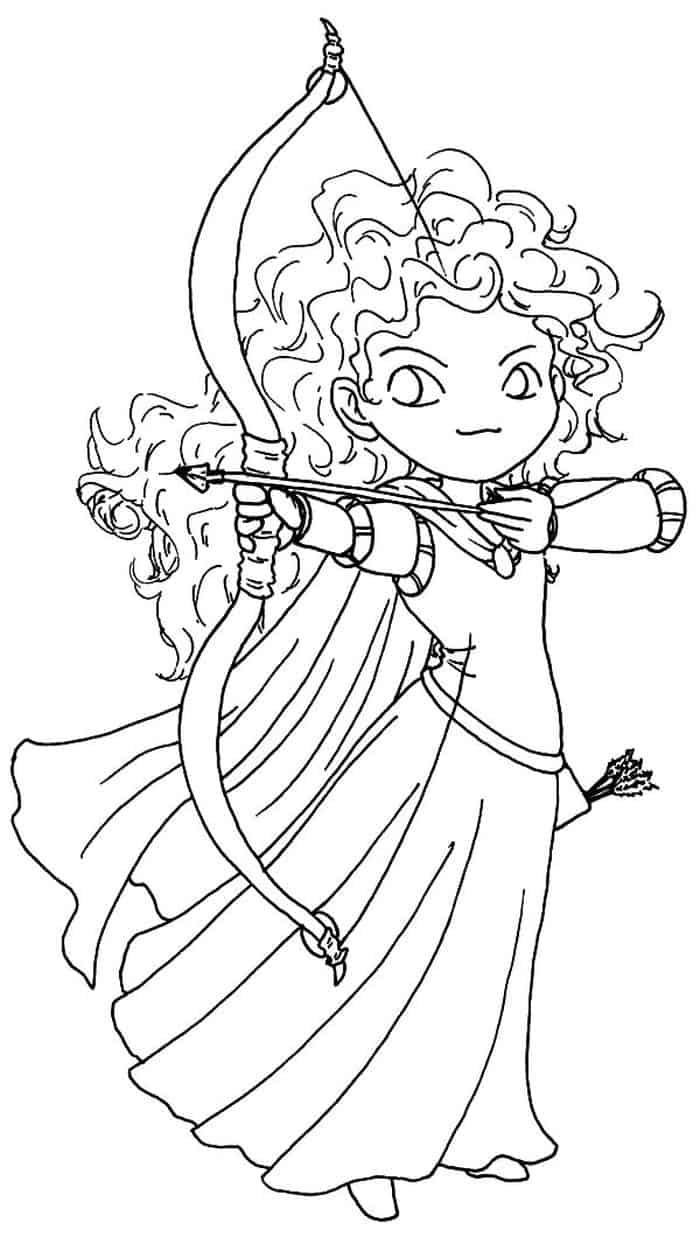 Coloring Pages Baby Merida