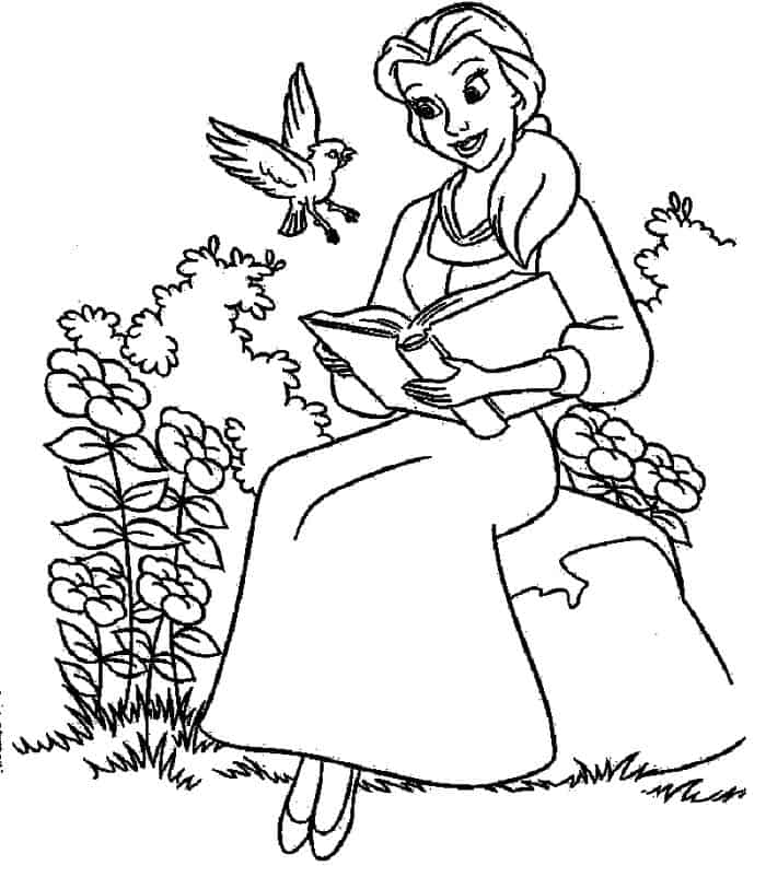 Coloring Pages Belle