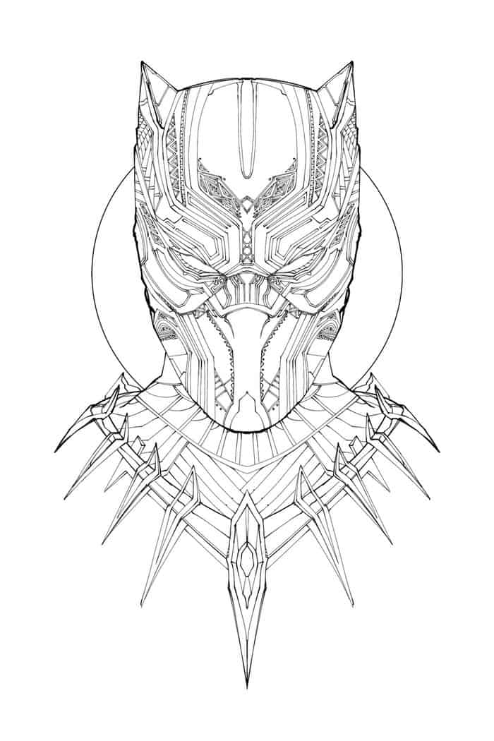 Coloring Pages Black Panther