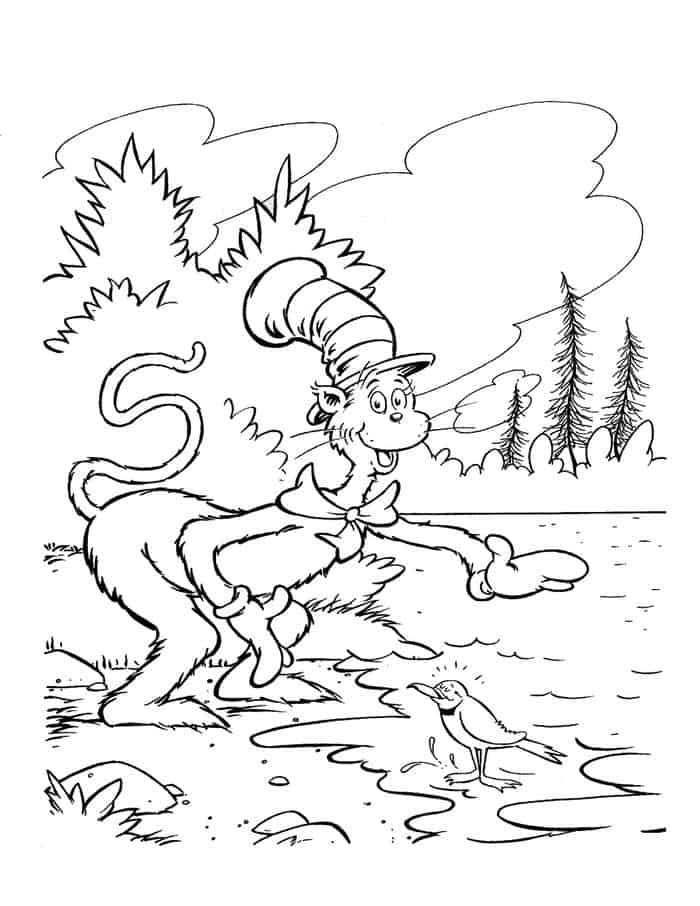 Coloring Pages Cat In The Hat