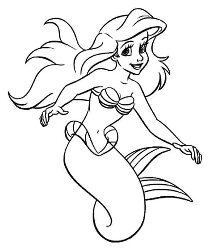 Coloring Pages Disney Ariel