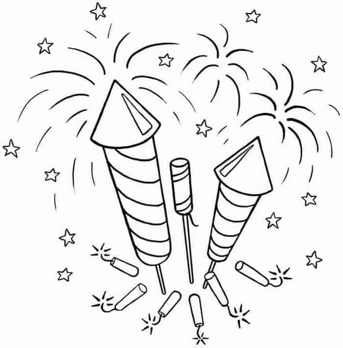 Coloring Pages Fireworks