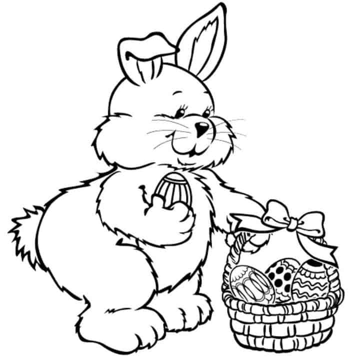 Coloring Pages For Easter Bunny