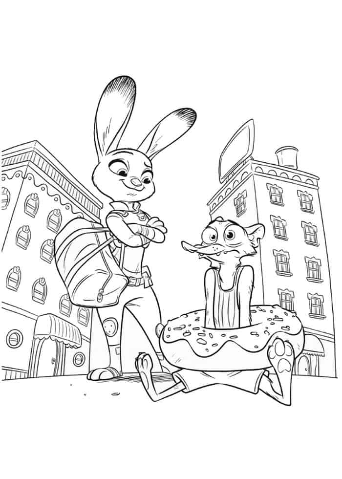 Coloring Pages From Zootopia