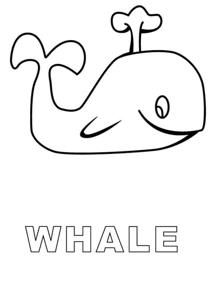 Coloring Pages Of A Cartoon Whale From Jonah And The Whale