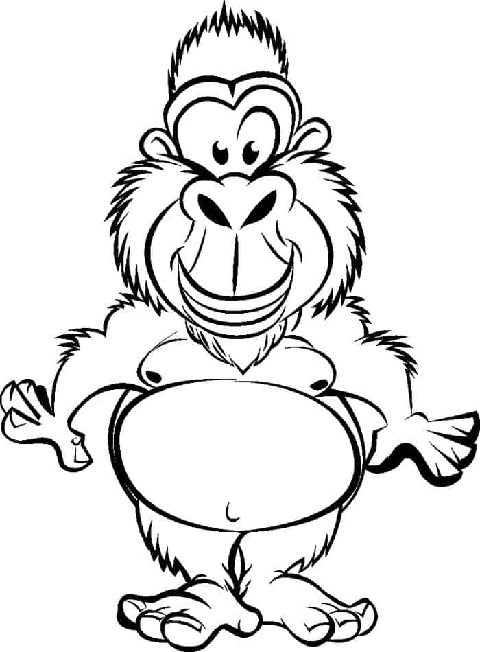Coloring Pages Of The Eastern Gorilla
