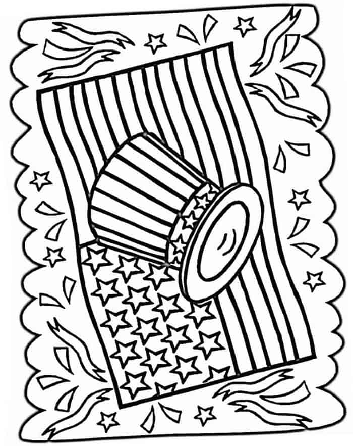 Coloring Pages Preschool 4th Of July