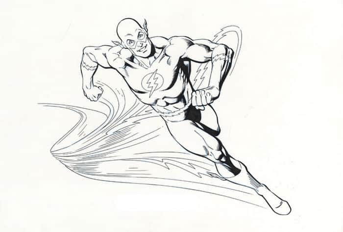 Coloring Pages The Flash Cw