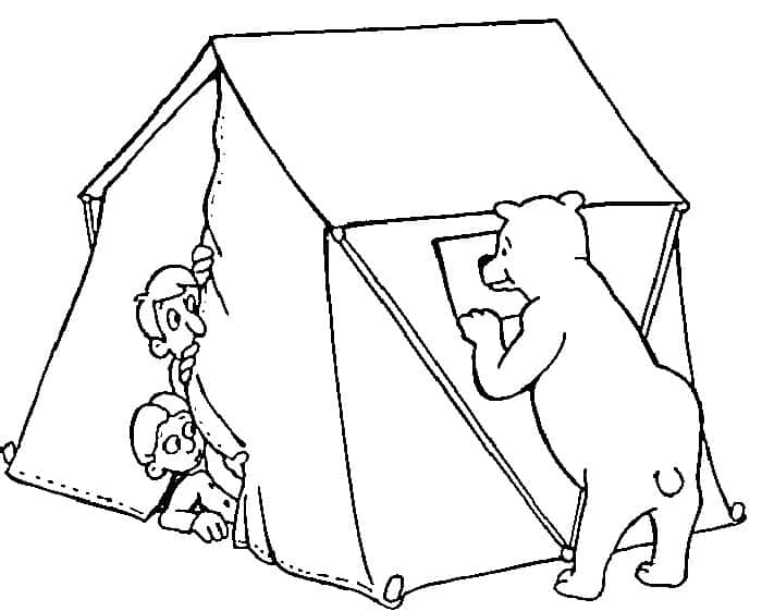 Coloring Pages To Print Out For Camping