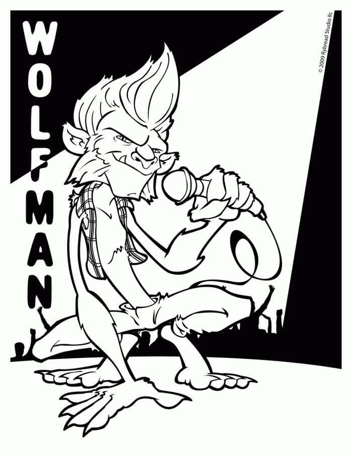 Cool Werewolf Coloring Pages