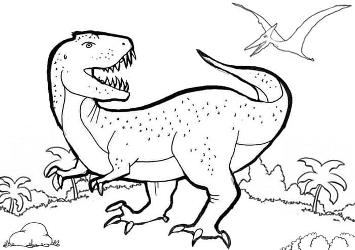 Dinosaurs Coloring Pages T Rex