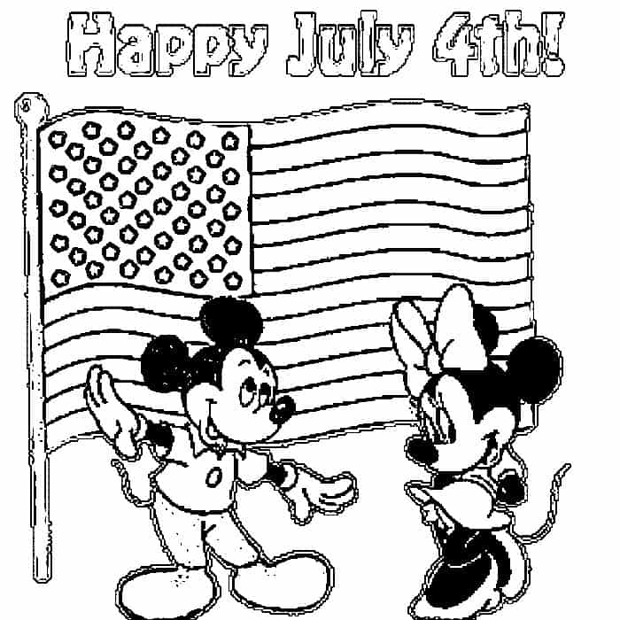 Disney 4th Of July Coloring Pages