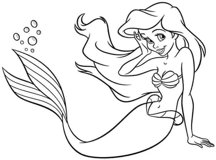 Disney Ariel Coloring Pages
