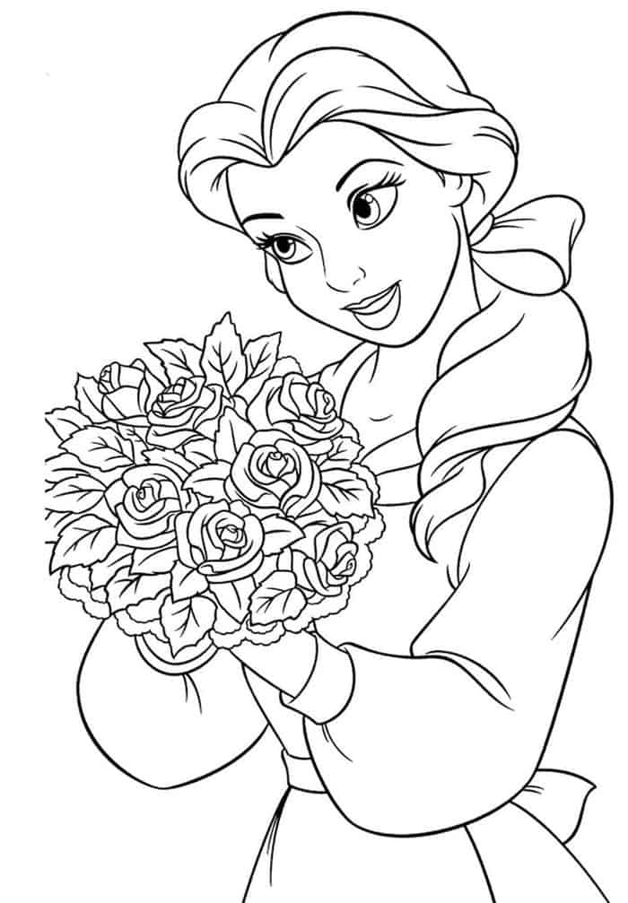 Disney Belle Coloring Pages
