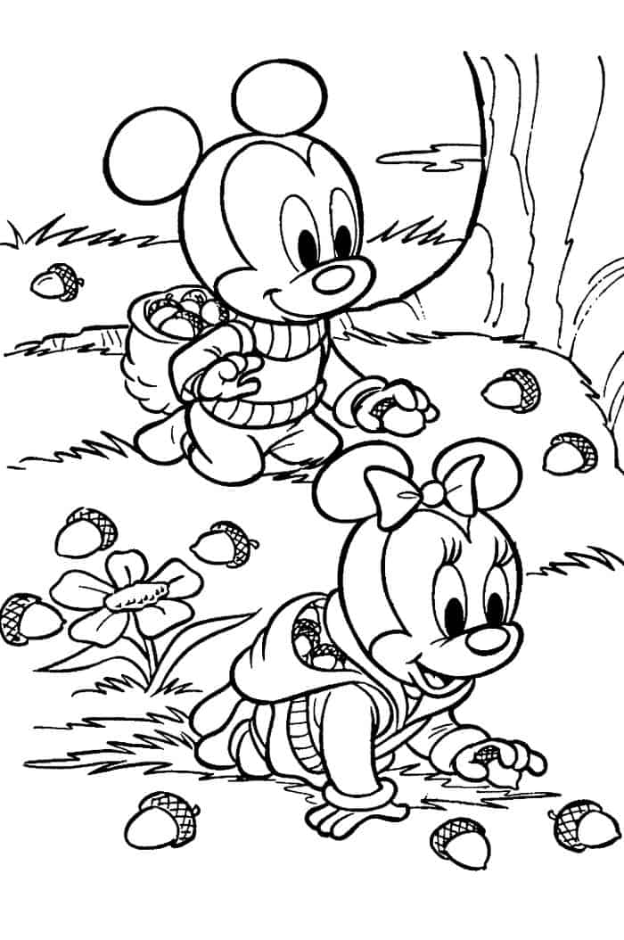 Disney Coloring Pages Autumn