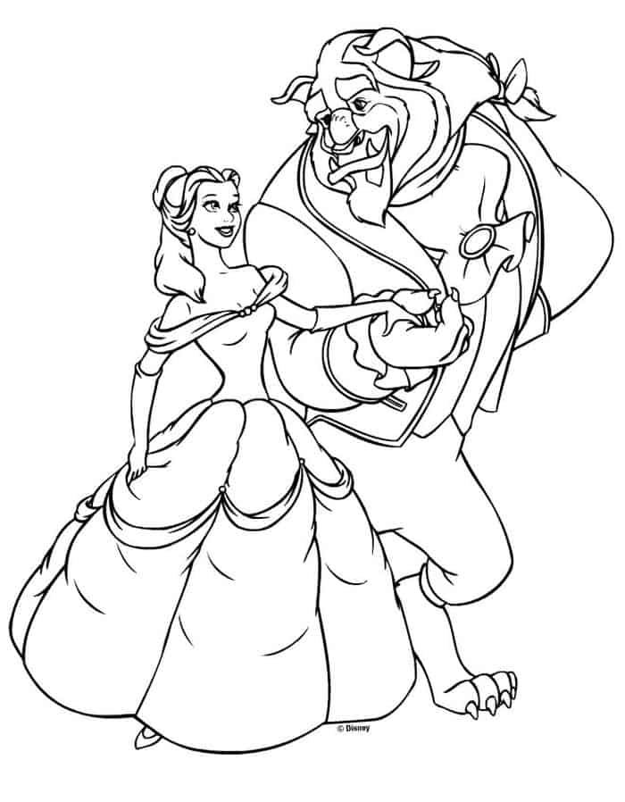 Disney Coloring Pages Belle