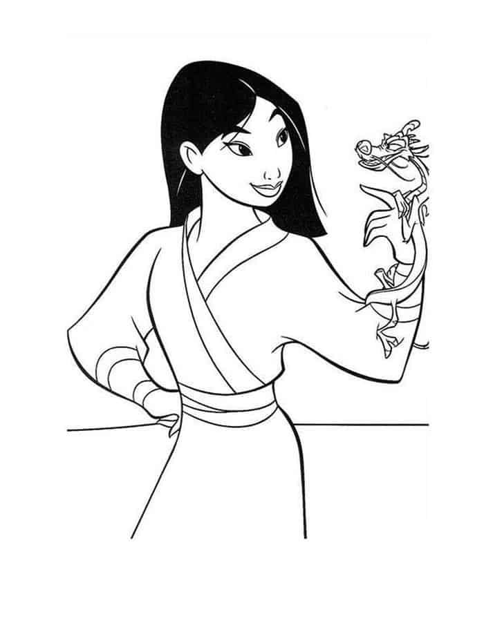 Disney Coloring Pages Mulan