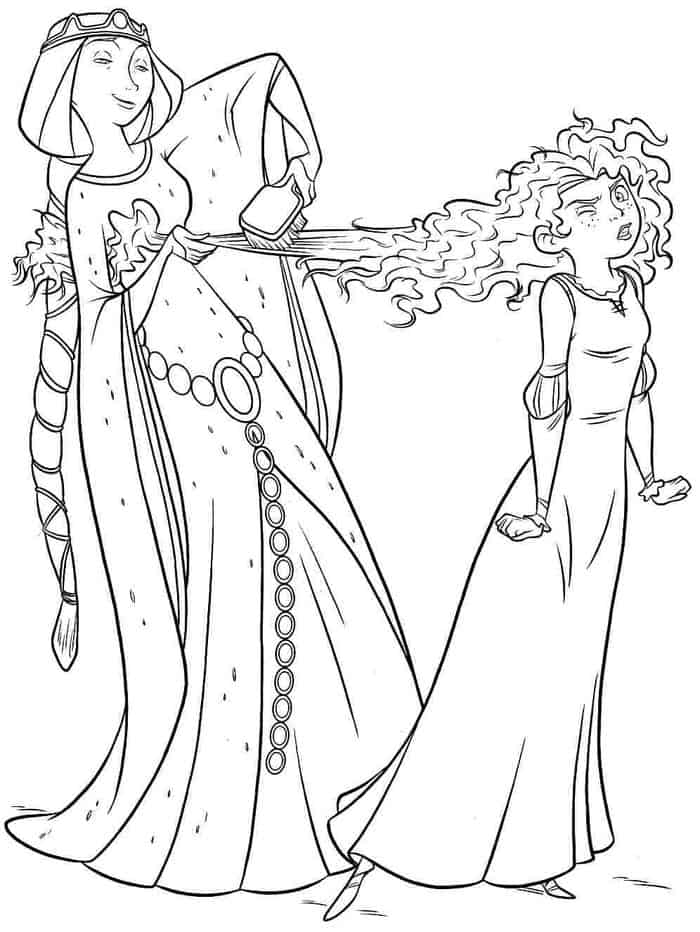 Disney Merida Coloring Pages