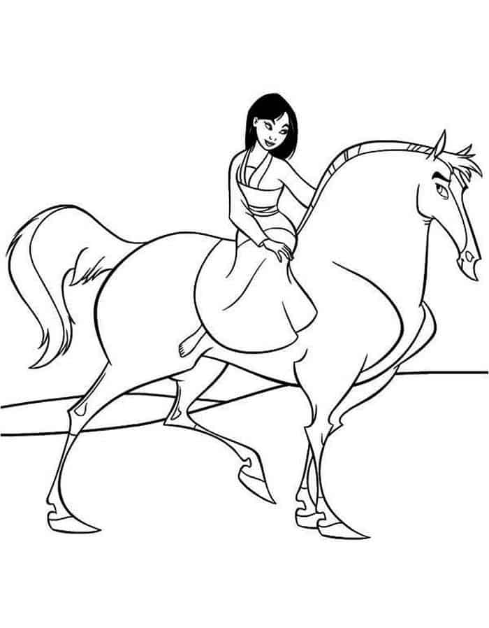 Disney Mulan Coloring Pages Print