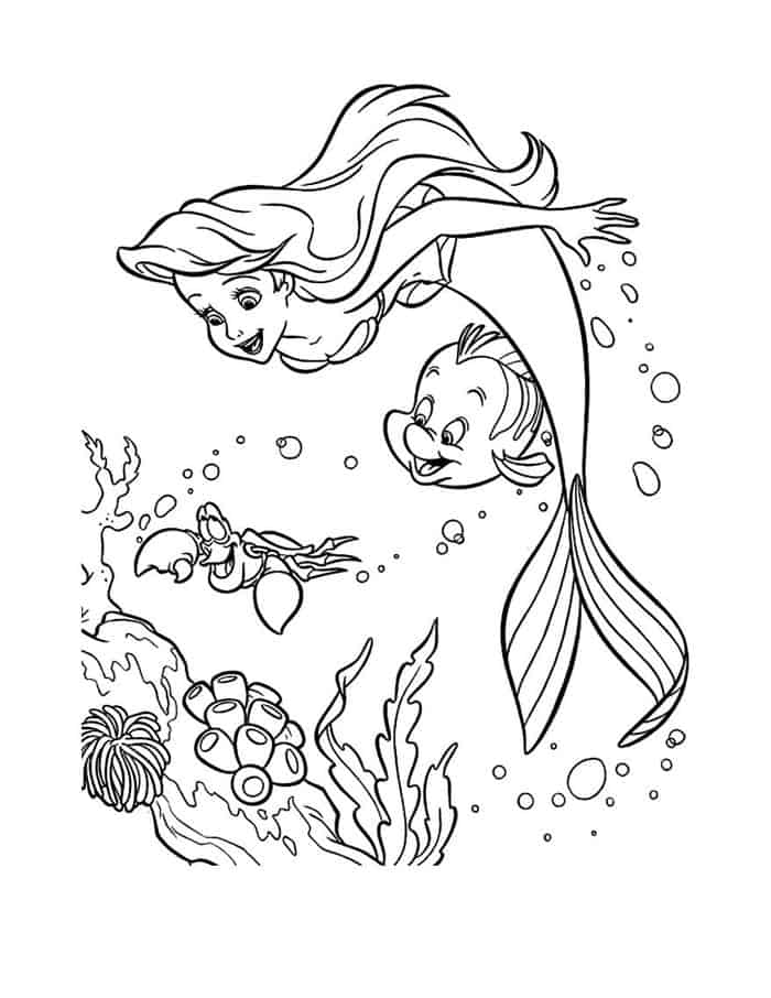 Disney Princess Ariel Coloring Pages