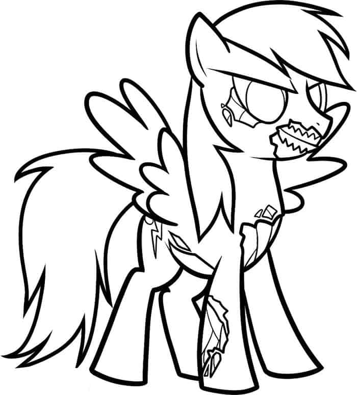 Disney Zombie Coloring Pages