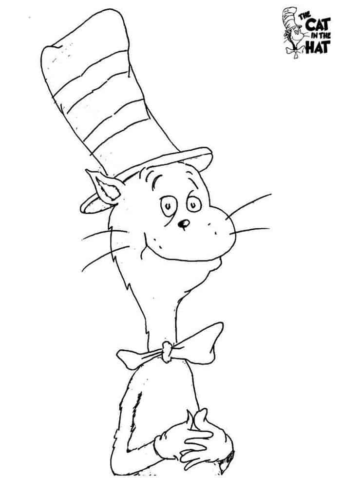 Dr Seuss Cat In The Hat Coloring Pages