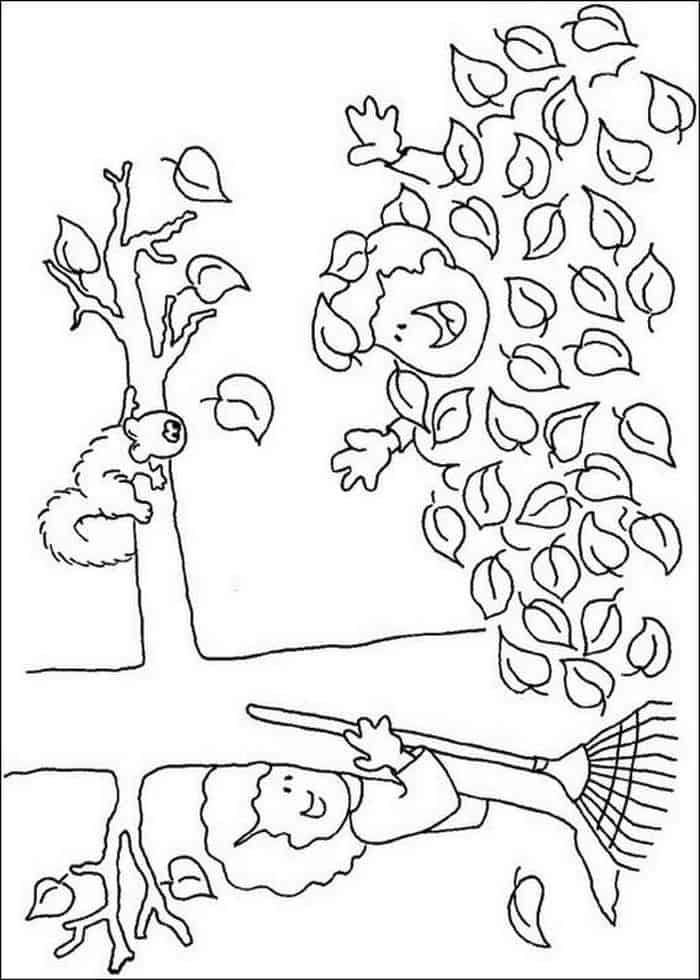 Fall Autumn Coloring Pages Free
