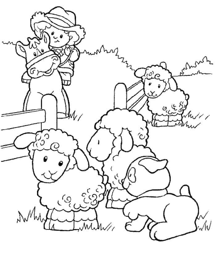 Farm Animal Thank You Coloring Pages
