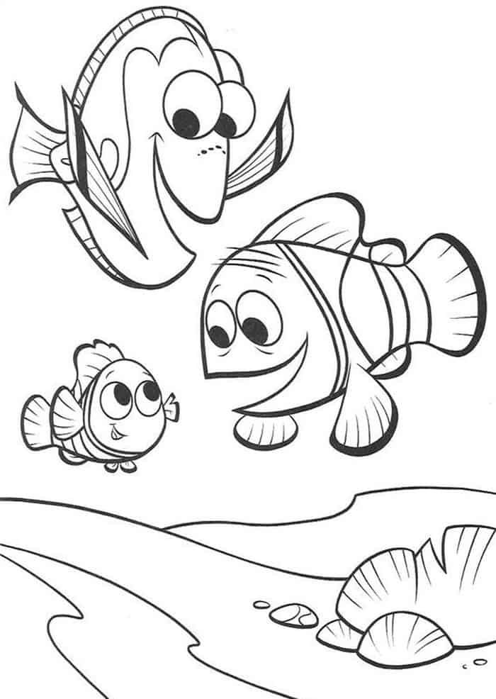 Finding Dory Coloring Pages Disney