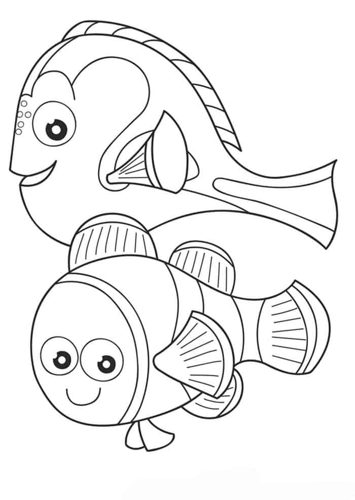 Finding Dory Coloring Pages For Toddler
