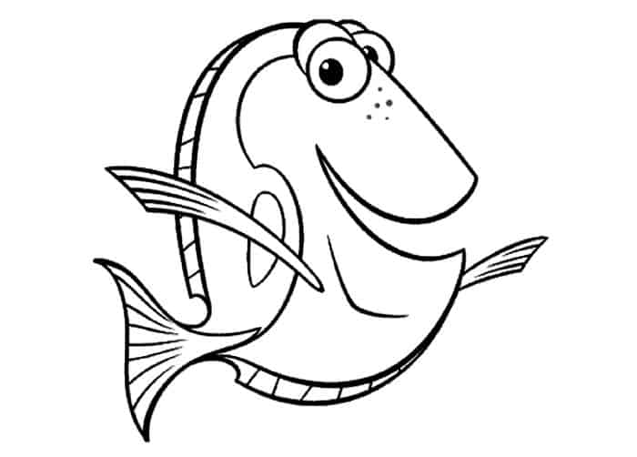 Finding Nemo Dory Coloring Pages