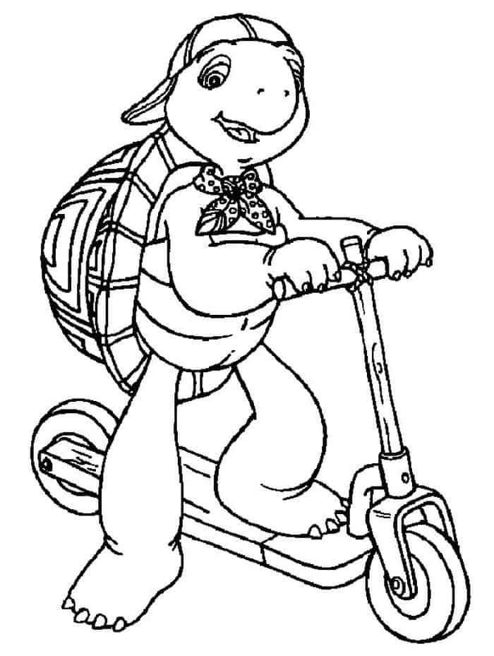 Franklin The Turtle Coloring Pages