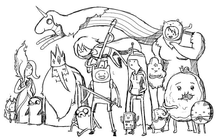 Free Adventure Time Coloring Pages