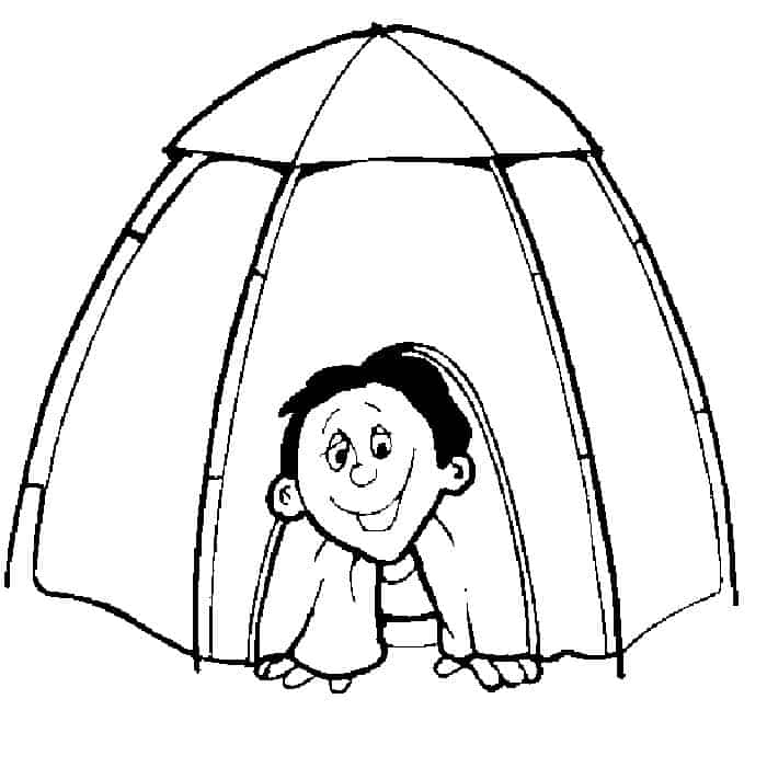 Free Coloring Pages Camping